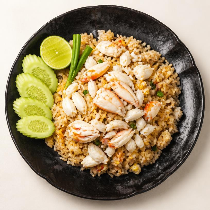 ข้าวผัดปูเนื้อล้วน (Crab Fried Rice)