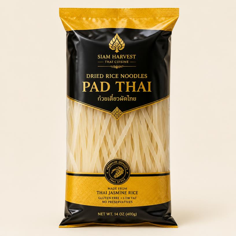 เส้นผัดไทพร้อมปรุง (2 ที่) (Ready-to-Cook Noodle Kit)